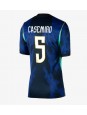 Billige Brasil Casemiro #5 Bortedrakt Dame VM 2026 Kortermet